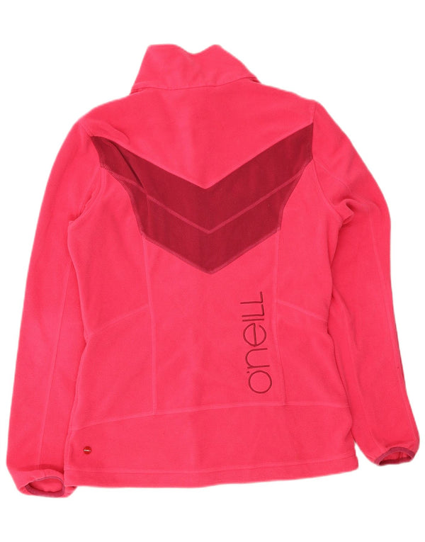 Jaqueta feminina de lã gráfica O'Neill UK 18 XL rosa colorblock poliéster