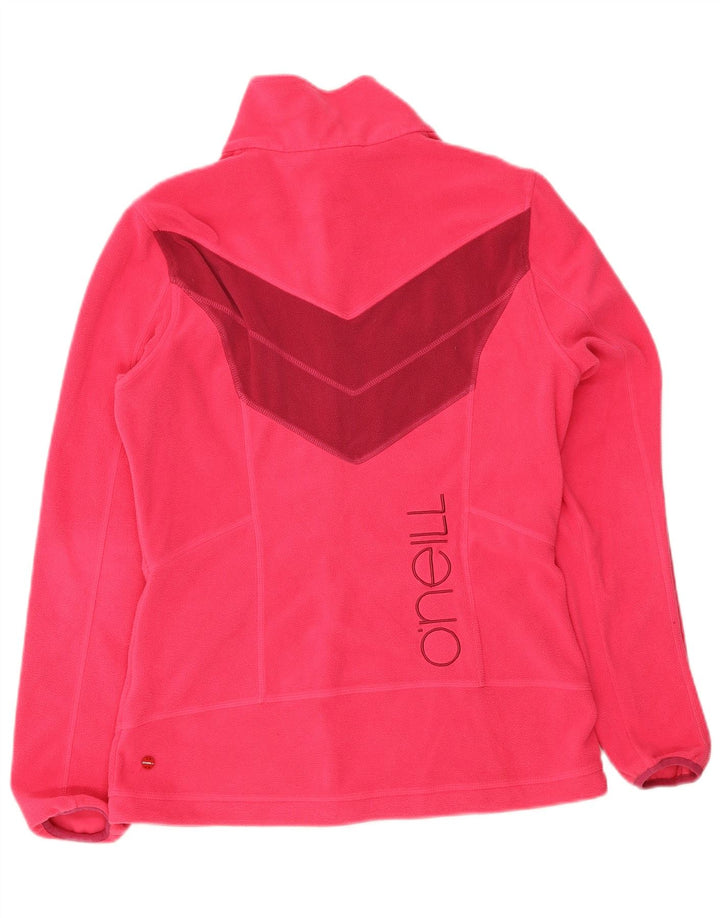 Jaqueta feminina de lã gráfica O'Neill UK 18 XL rosa colorblock poliéster