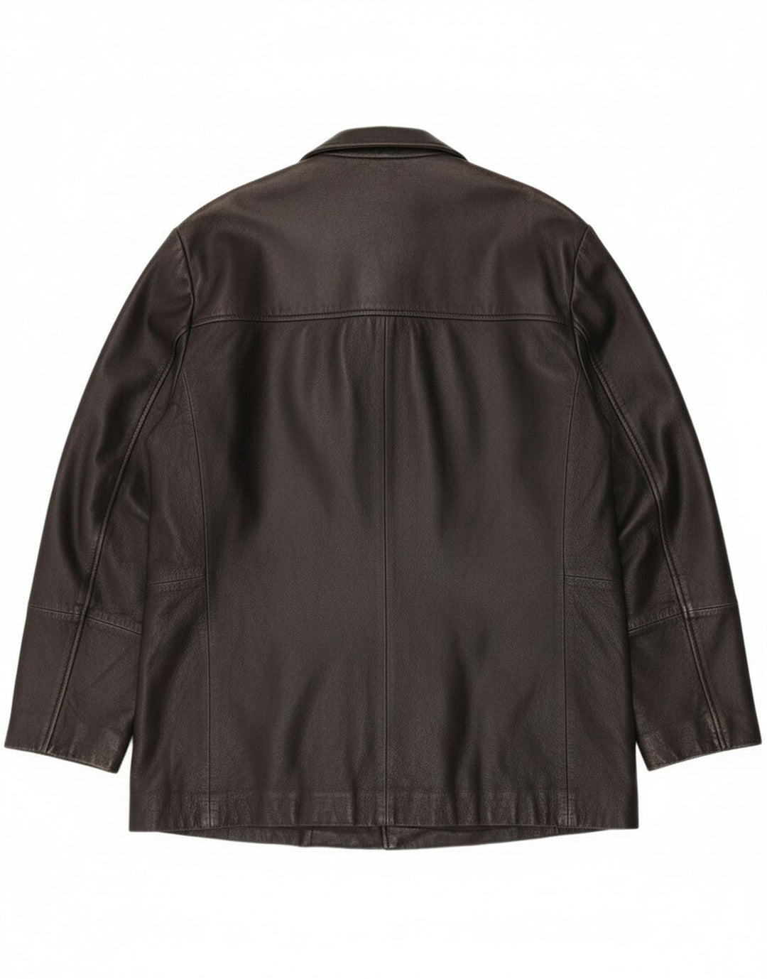 Jaqueta de couro masculina vintage UK 40 grande couro preto