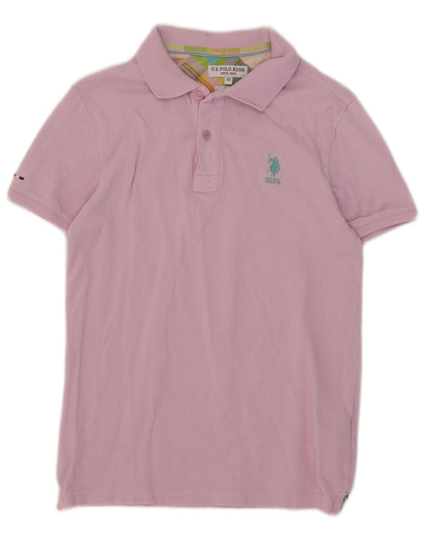 US Polo Assn. Camisa masculina Slim Fit XS algodão rosa