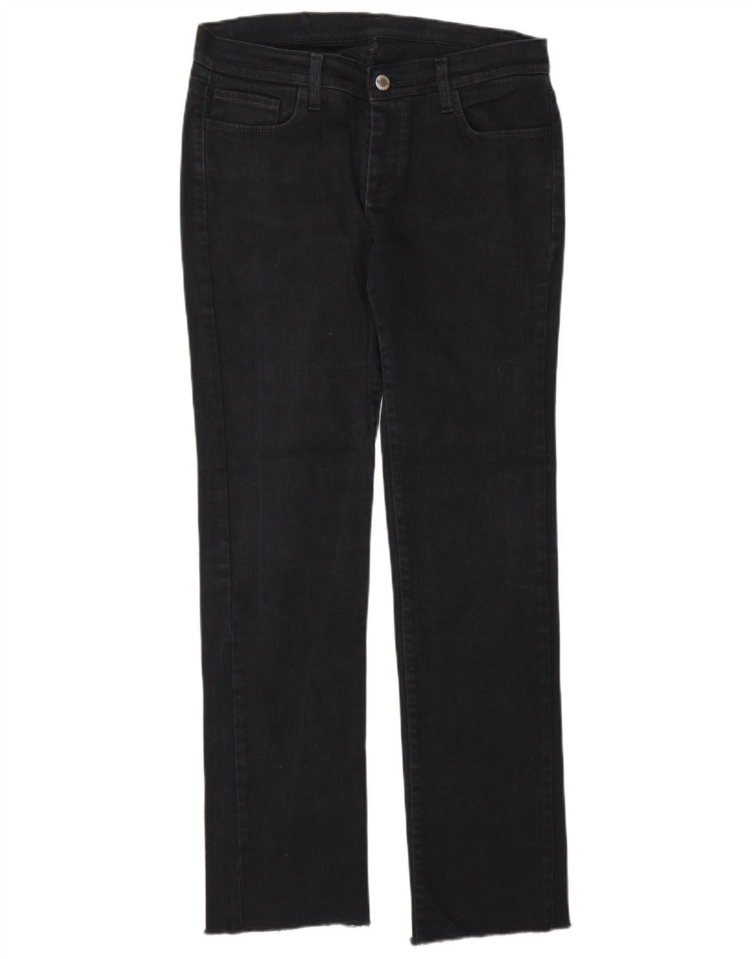 Calça jeans reta feminina ICEBERG cintura baixa W31 L30 algodão azul marinho