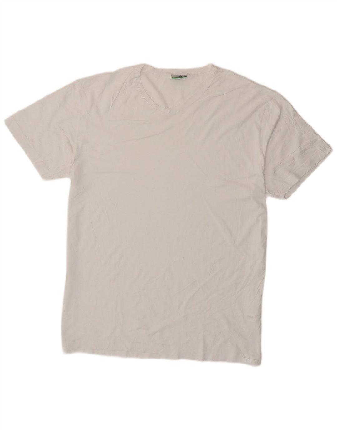 Camiseta masculina Fila Top 2XL algodão branco