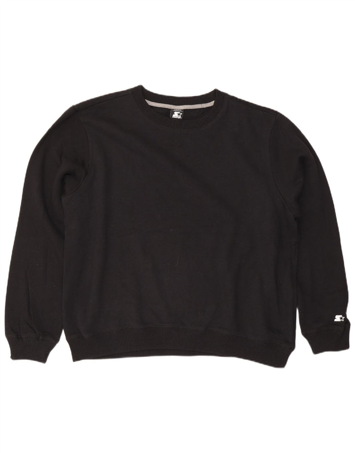 STARTER Suéter feminino oversized UK 18 XL algodão preto