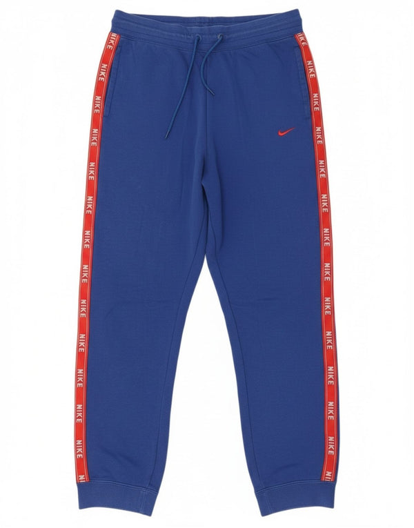 Nike Mens Graphic Calças de treino Joggers Medium Blue Colourblock