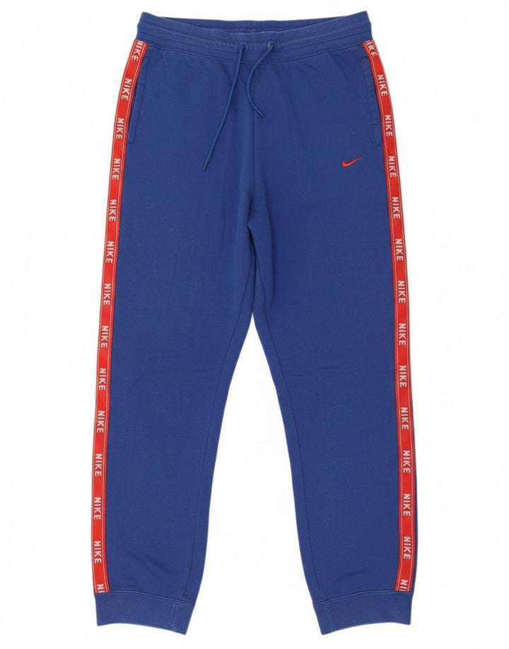 Nike Mens Graphic Calças de treino Joggers Medium Blue Colourblock