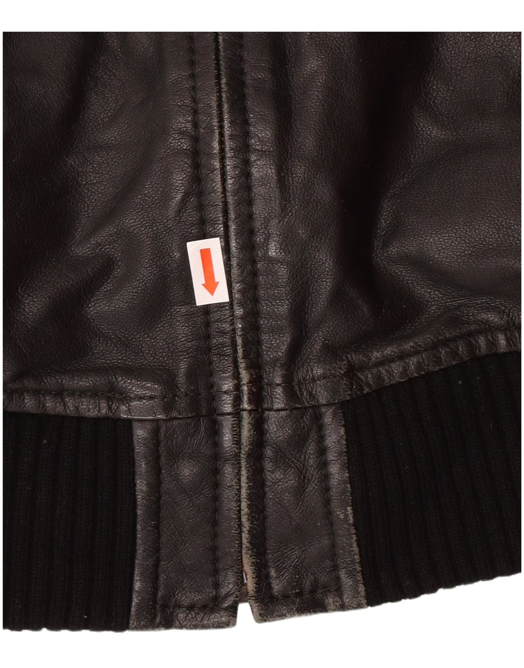 Jaqueta de couro feminina XDYE Reino Unido 10 motociclista de couro preto pequeno