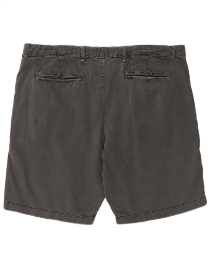 Shorts chino feminino Marks & Spencer W36 grande algodão cinza