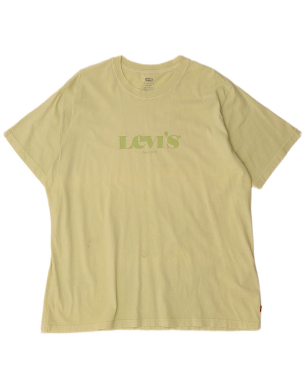Camiseta masculina Levi's Relaxed Fit Graphic Top Grande Algodão Verde
