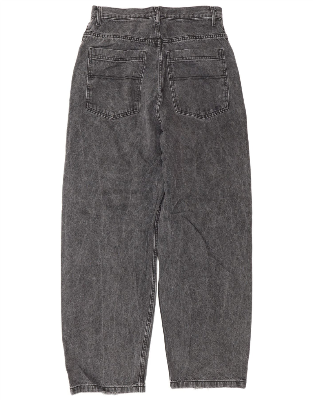Topshop feminino folgado jeans solto W30 L32 poliéster preto