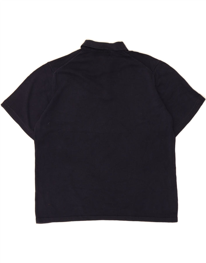 EDDIE BAUER Mens Polo Shirt XL Navy Blue Cotton Vintage Eddie Bauer and Second-Hand Eddie Bauer from Messina Hembry 