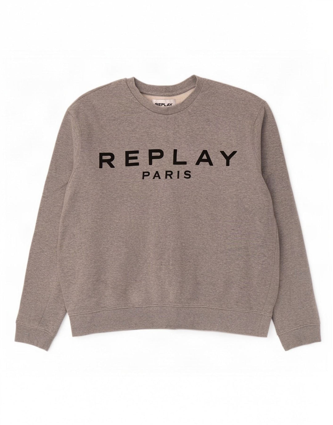 Suéter gráfico feminino Replay UK 20 2XL cinza