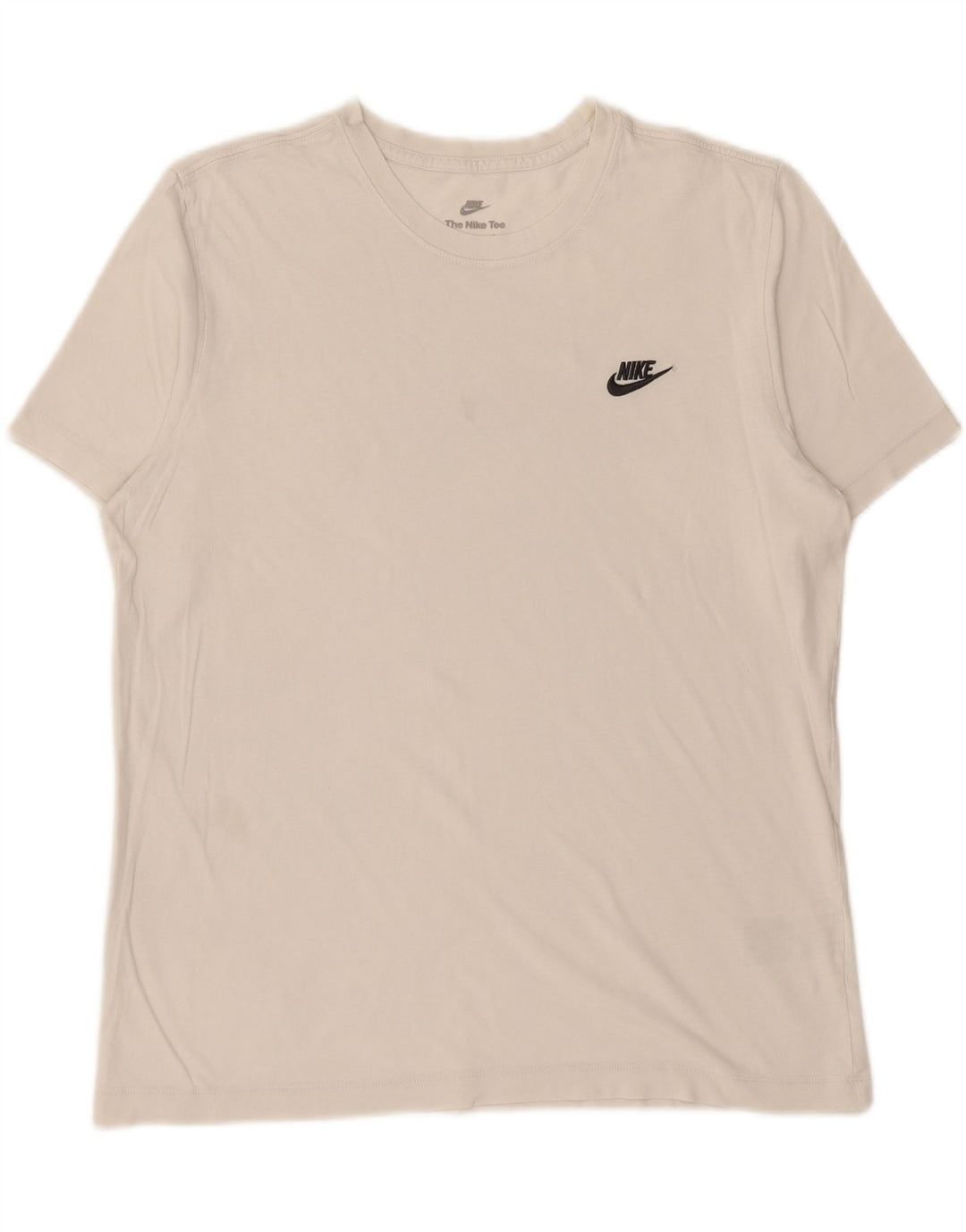 Camiseta masculina NIKE Top grande de algodão branco