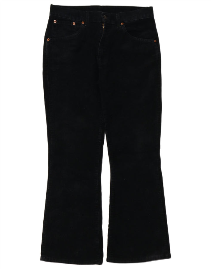 Calça feminina de veludo bootcut Levi's W30 L27 preta