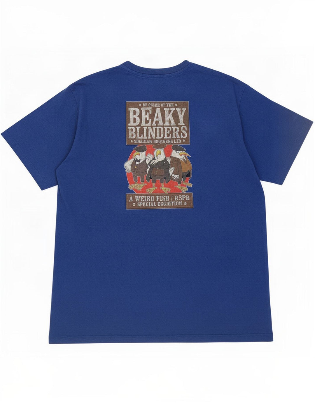 Camiseta gráfica masculina Weird Fish Top XL azul