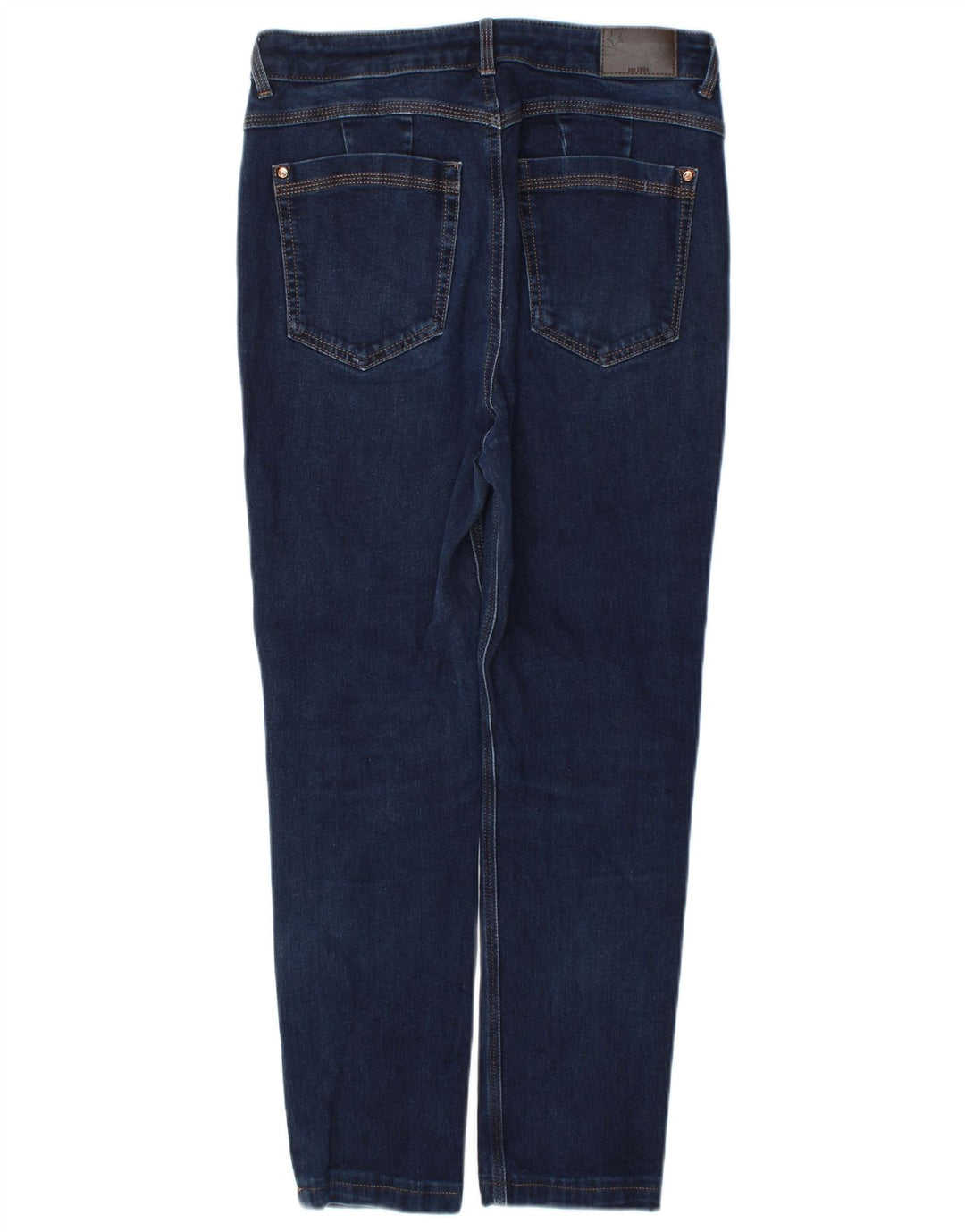 Magic Womens Slim Jeans UK 12 Médio W30 L26 Azul Marinho Algodão
