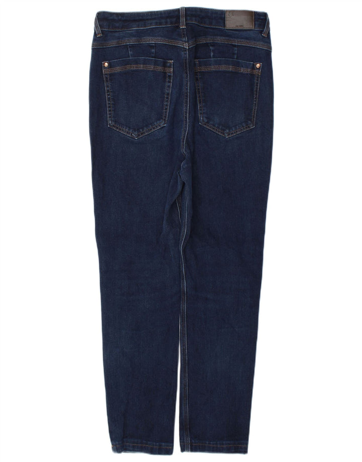 Magic Womens Slim Jeans UK 12 Médio W30 L26 Azul Marinho Algodão
