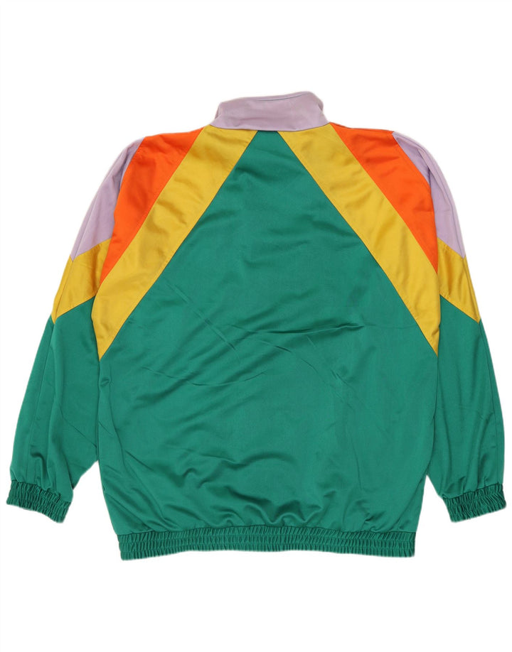 Master Mens Treino Top Jaqueta Poliéster Colorblock Verde Médio
