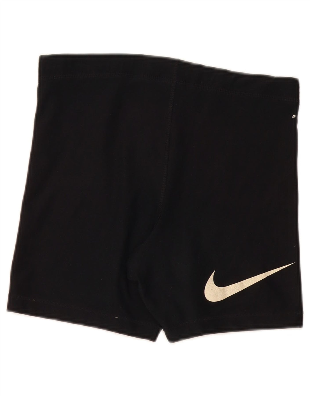 Shorts esportivos gráficos femininos Nike Dri Fit EUA 4/6 pequeno poliéster preto