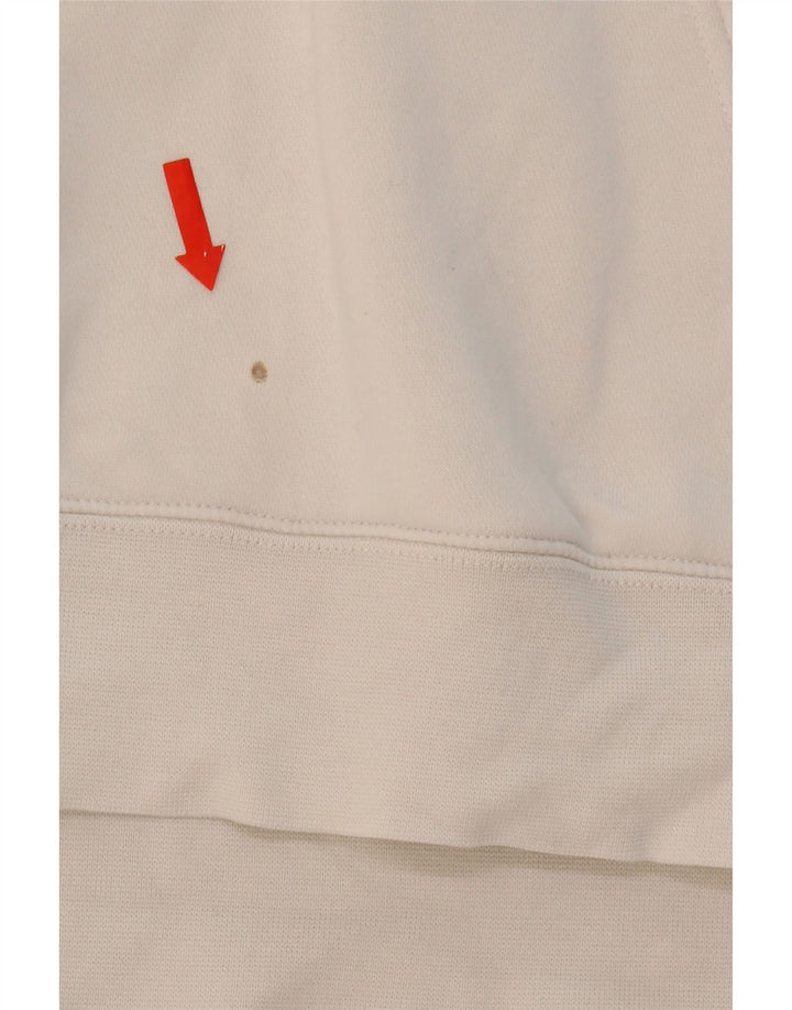 NIKE Mens Hoodie Jumper XL White Cotton Vintage Nike and Second-Hand Nike from Messina Hembry 