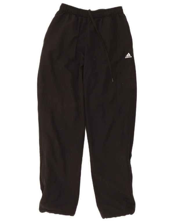 Adidas Womens Climalite Calças de treino Joggers UK 12 Médio Preto