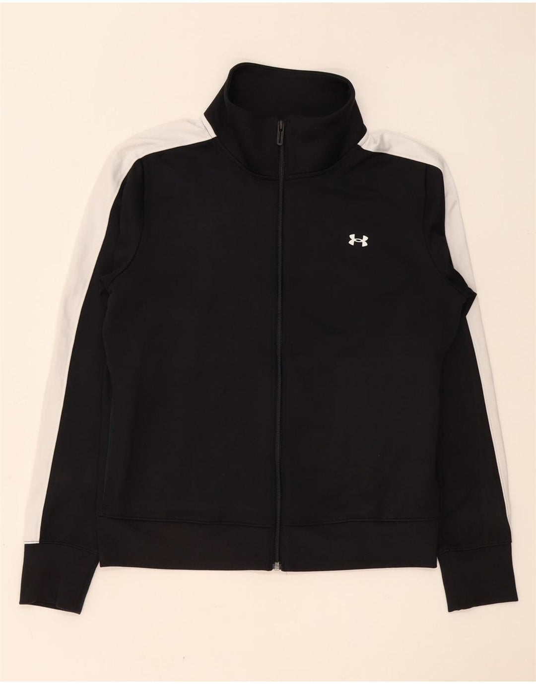 Under Armour Mens Treino Top Jacket Pequeno Poliéster Preto Colorblock