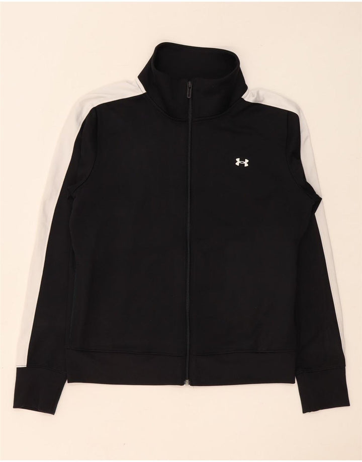 Under Armour Mens Treino Top Jacket Pequeno Poliéster Preto Colorblock