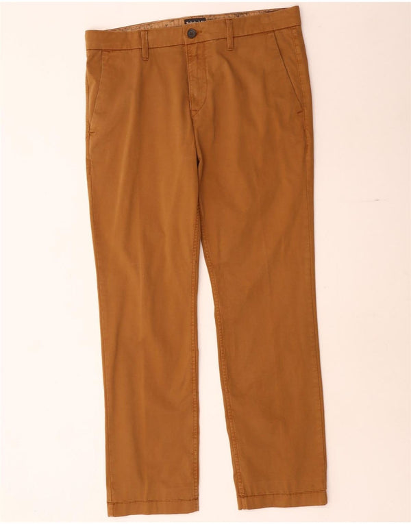 Calça Chino Masculina Timberland W34 L32 Marrom Algodão
