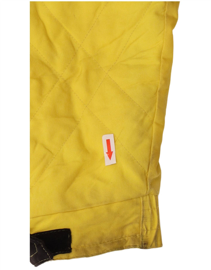 Jaqueta de esqui masculina com capuz Sergio Tacchini UK 36 Small Yellow Colourblock