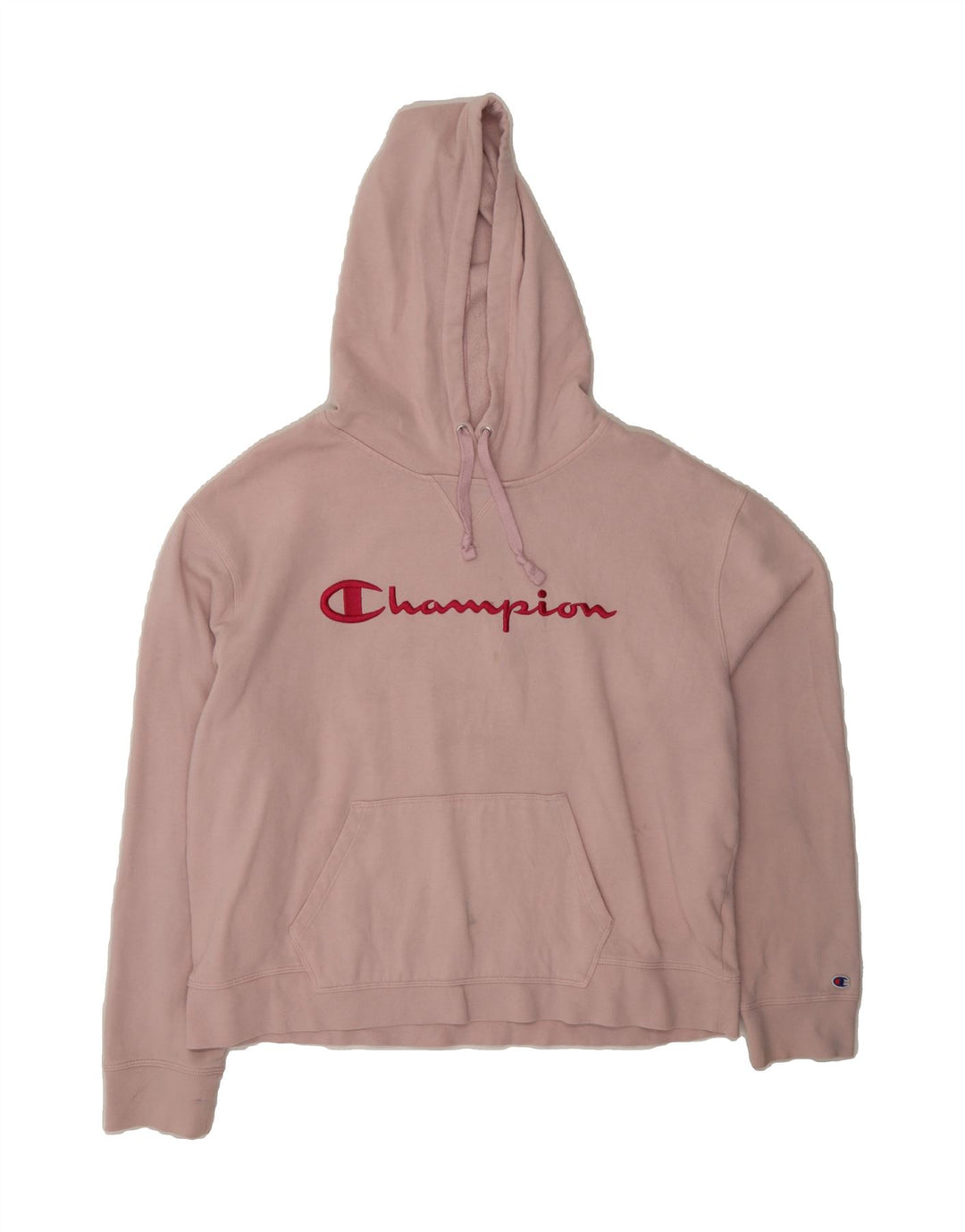 CHAMPION Womens Graphic Hoodie Jumper UK 18 XL Pink Cotton Vintage Champion and Second-Hand Champion from Messina Hembry 
