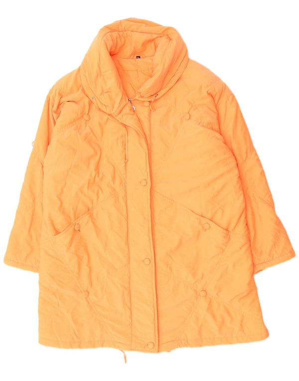 Casaco acolchoado feminino YESSICA US 21 3XL poliéster laranja