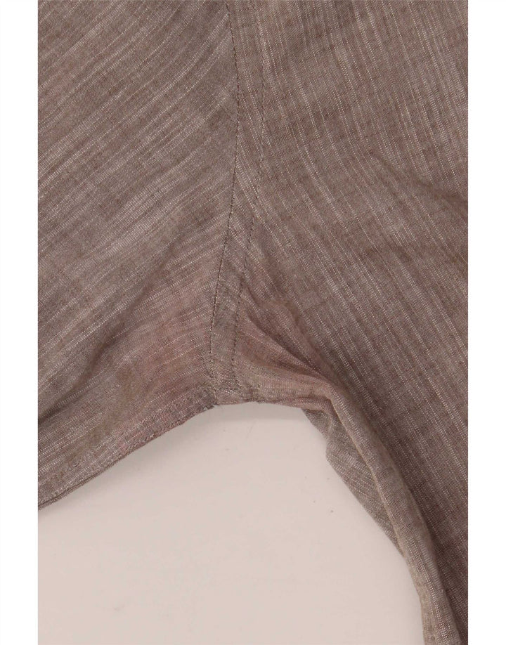 Camisa masculina Lotto tamanho 41/42 grande algodão manchado cinza