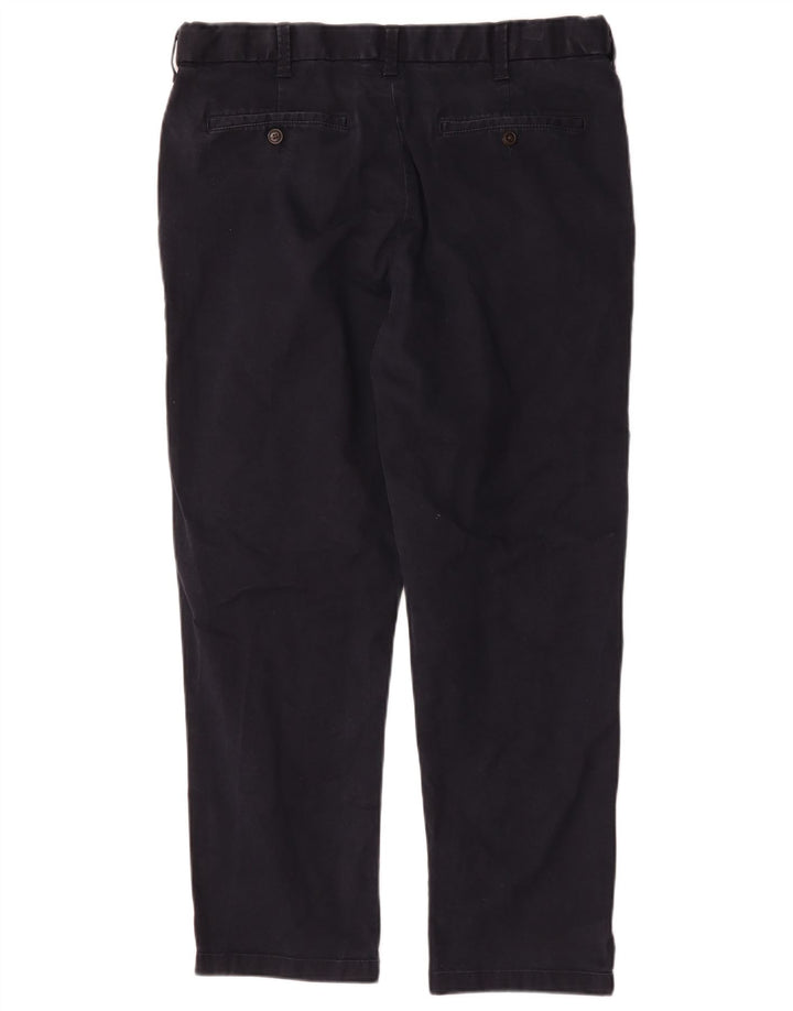 Calças masculinas Marks & Spencer Blue Harbour Chino W38 L29 Azul marinho
