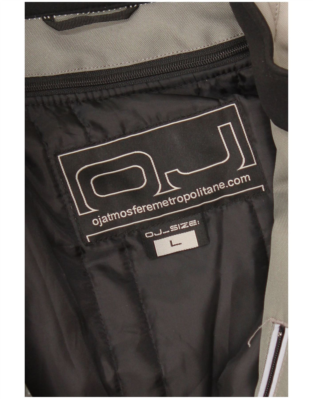Jaqueta bomber masculina OJ Atmosfere UK 40 grande bloco cinza