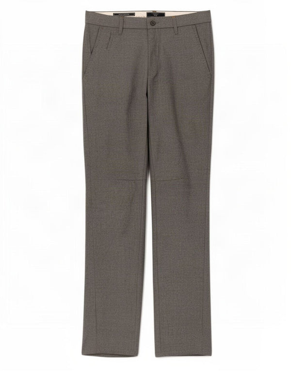 Zara Mens Slim Chino Calças EU 38 Pequeno W30 L32 Algodão Cinza