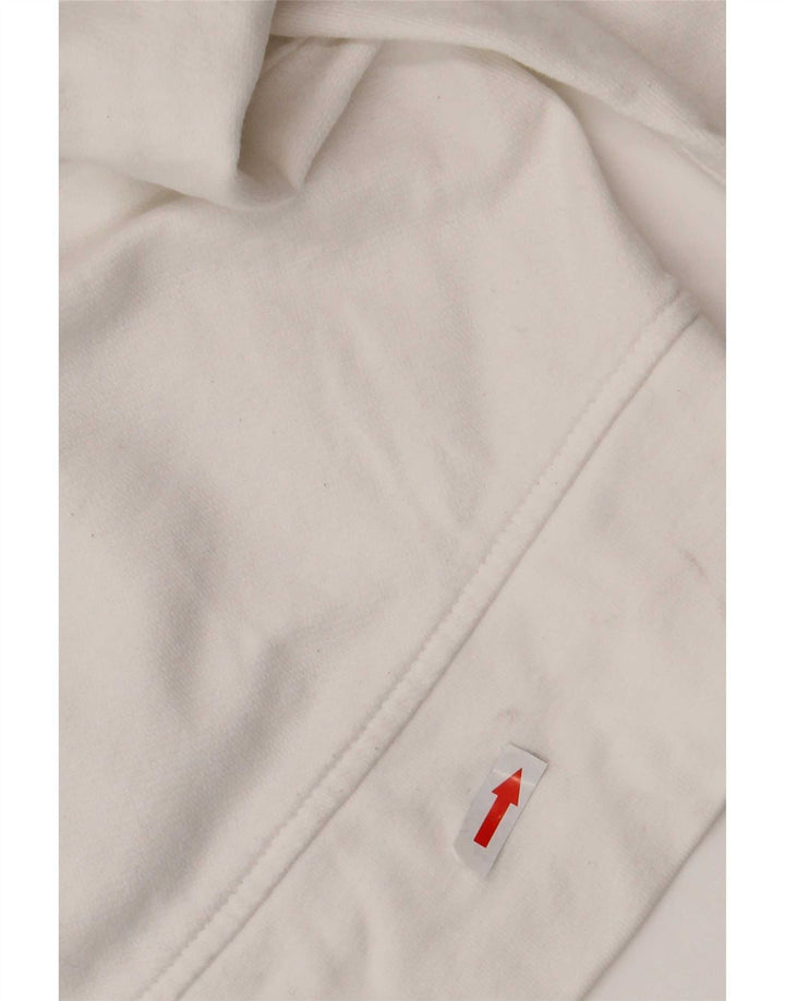 Suéter com capuz gráfico masculino Levi's médio algodão branco