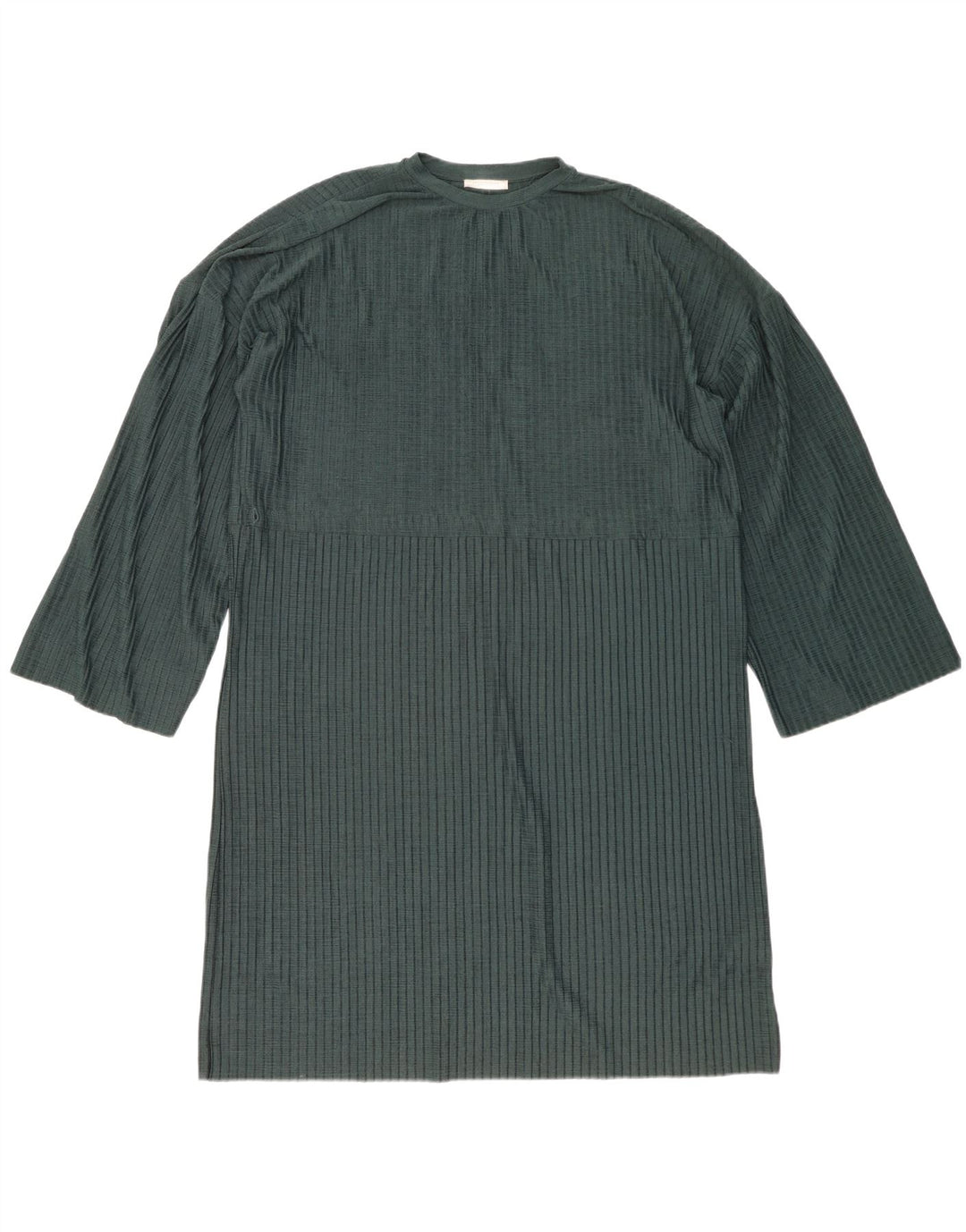 Zara Vestido feminino Trafaluc manga comprida oversized Shift Reino Unido 14 verde médio