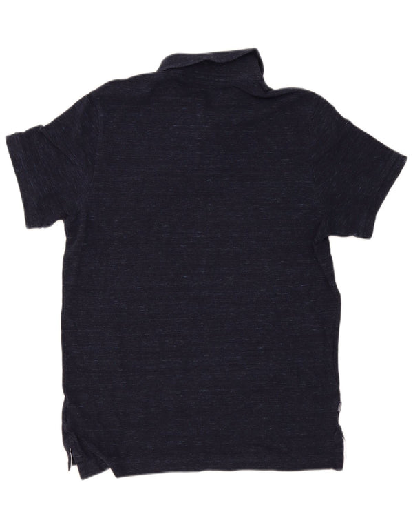 Camisa polo masculina Superdry Regular Fit 2XL algodão manchado azul marinho