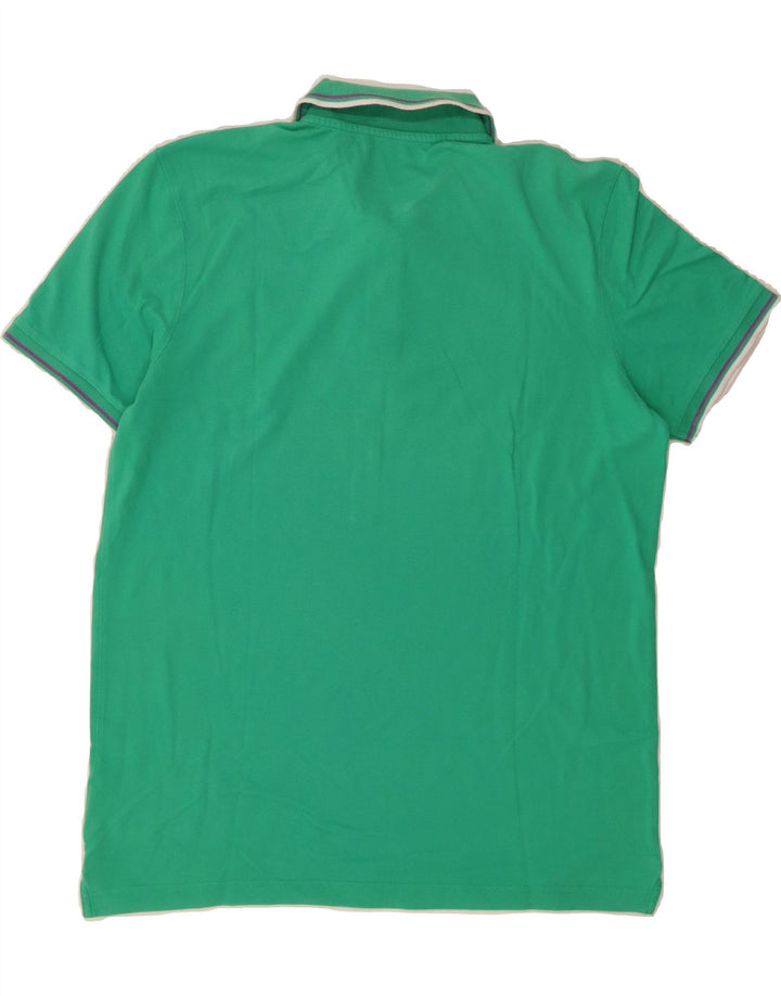 DIADORA Mens Polo Shirt 2XL Green Cotton Vintage Diadora and Second-Hand Diadora from Messina Hembry 