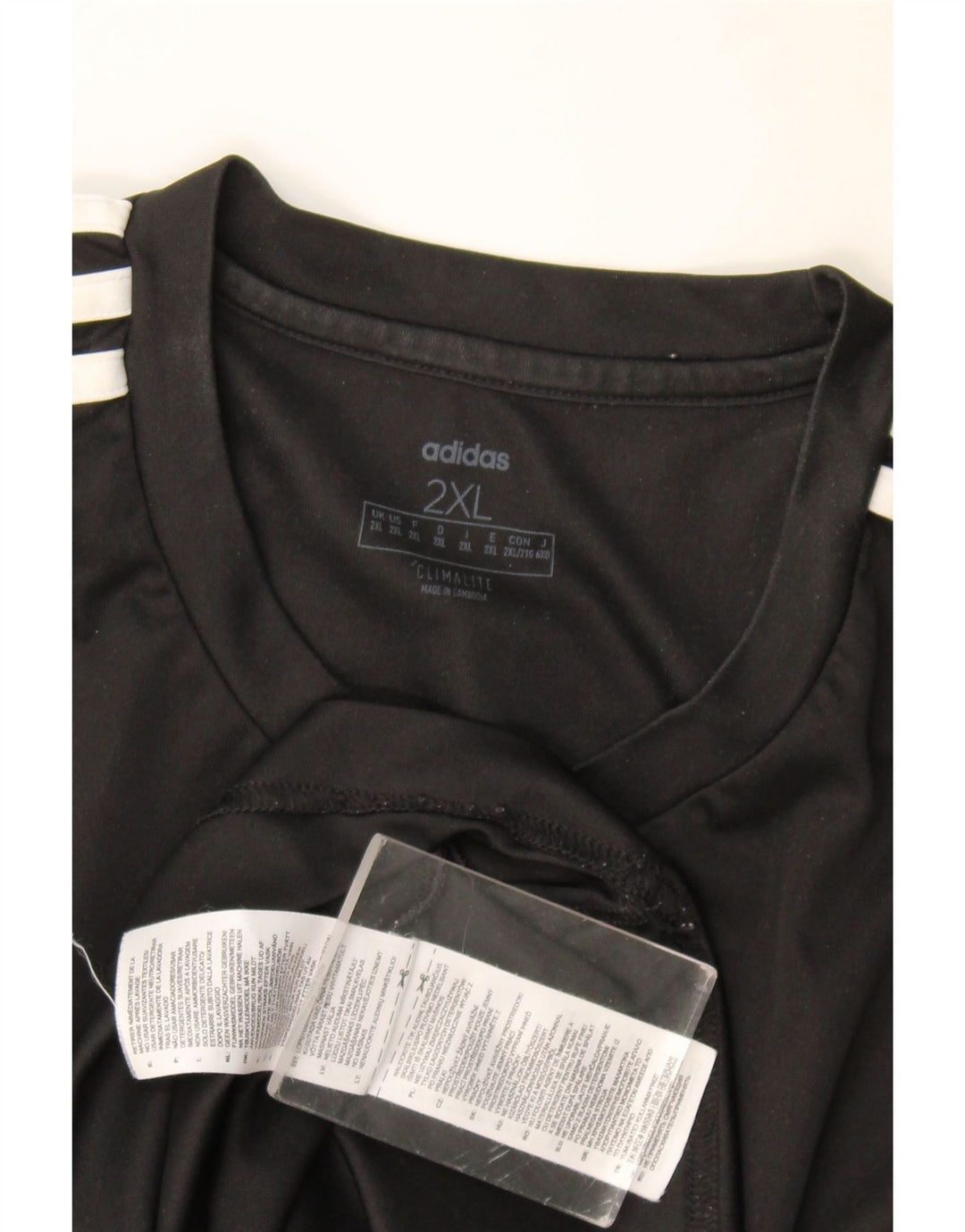 Camiseta Adidas Masculina Climalite Graphic Top 2XL Poliéster Preto