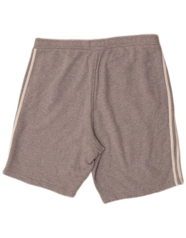 Shorts esportivos masculinos Adidas XL cinza algodão