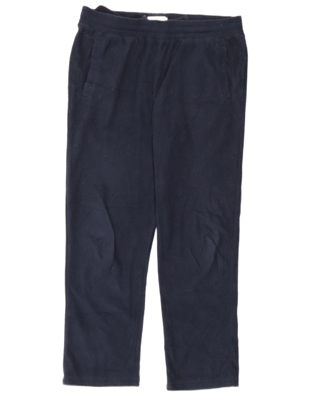 Calça de treino masculina de lã Marks & Spencer regular fit grande azul marinho
