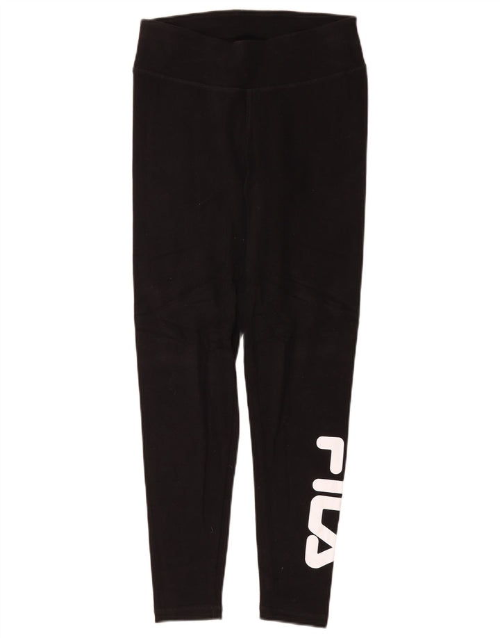 Leggings Fila Graphic Feminino UK 10 Pequeno Preto