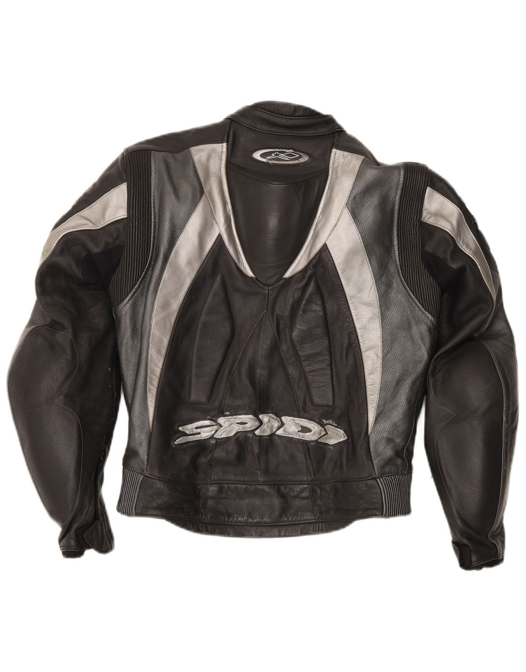 Spidi masculino motocicleta gráfico conjunto de 2 peças tamanho 48 couro preto médio
