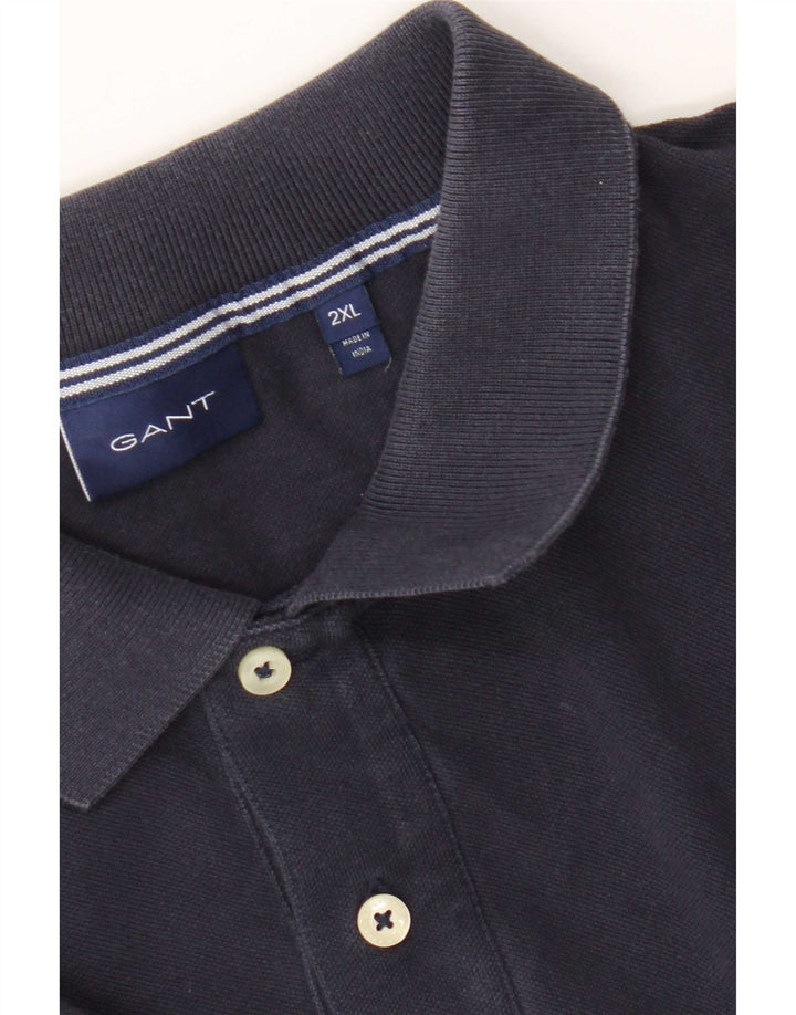 Camisa pólo masculina Gant 2XL azul marinho
