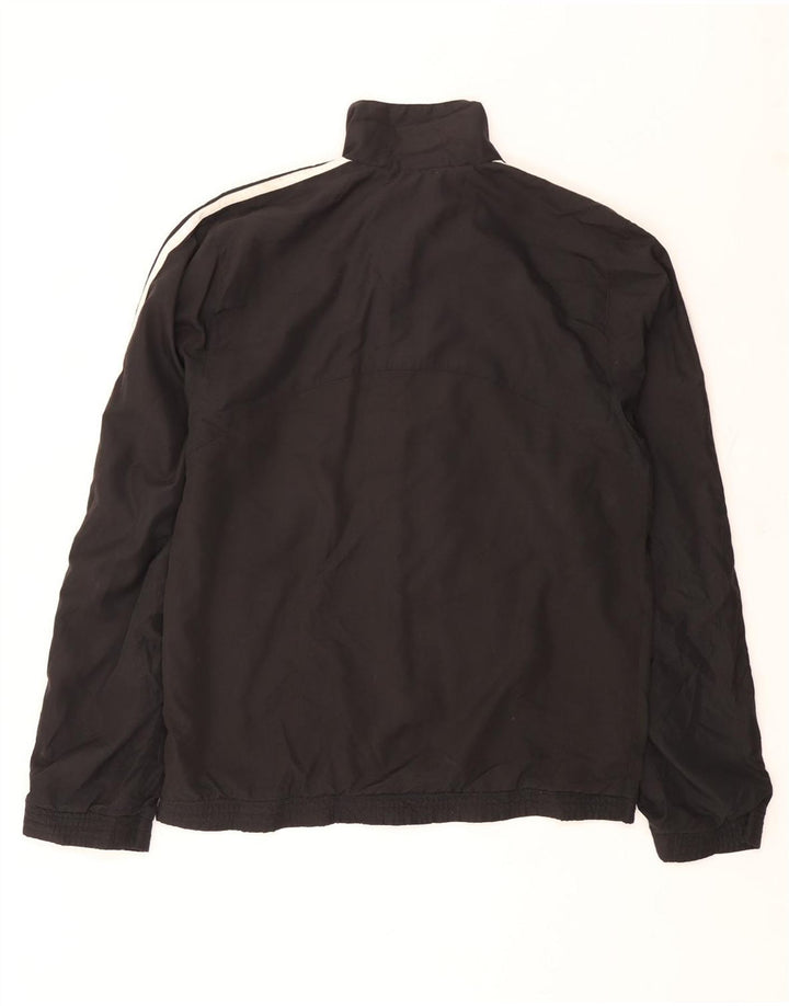 Adidas Mens Tracksuit Top Jacket UK 36/38 Pequeno Poliéster Preto