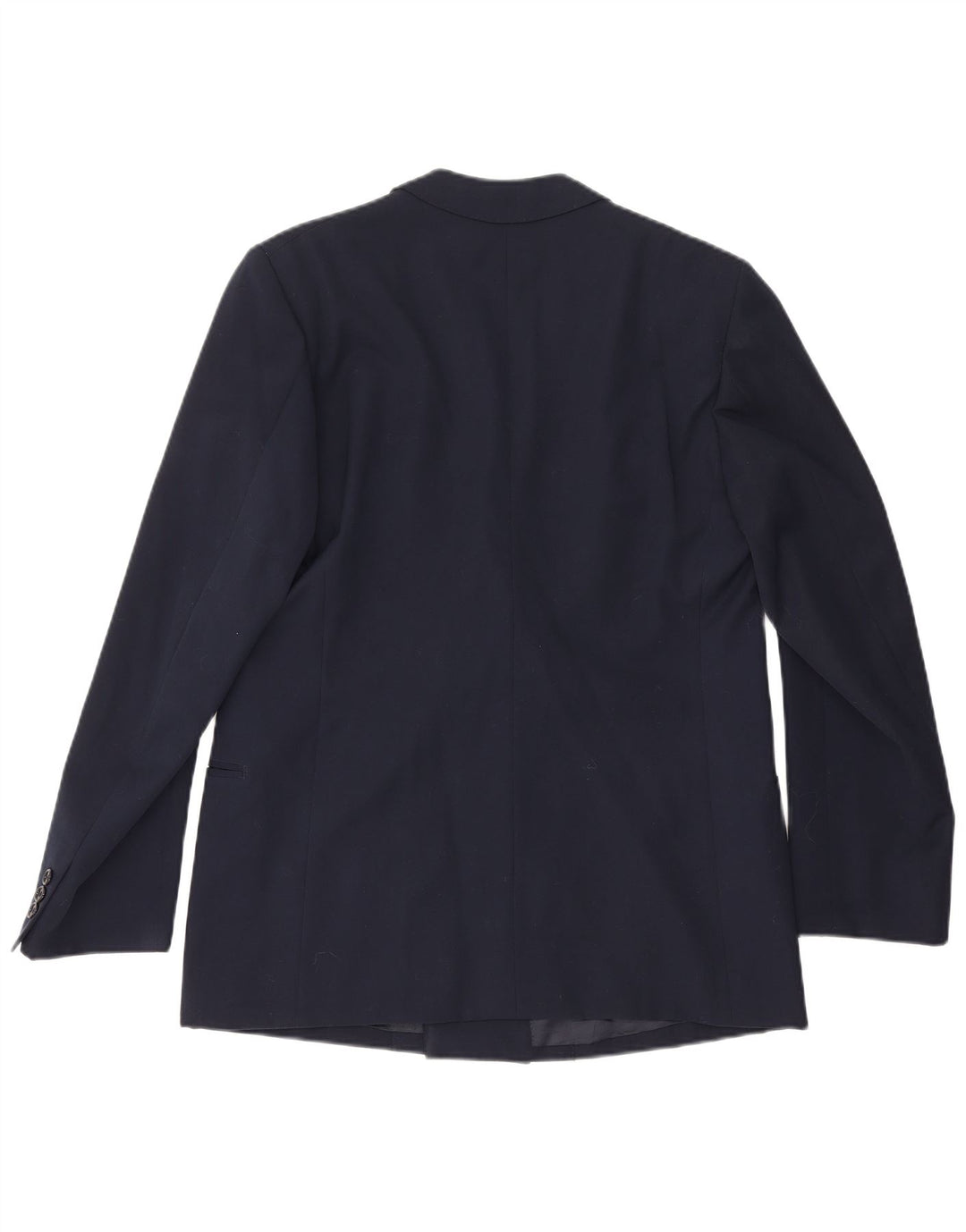 Jaqueta blazer masculina vintage com peito duplo Reino Unido 36 pequena azul marinho