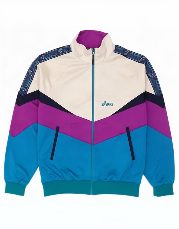 Asics Mens Graphic Tracksuit Top Jacket IT 54 XL Multicolorido Colourblock