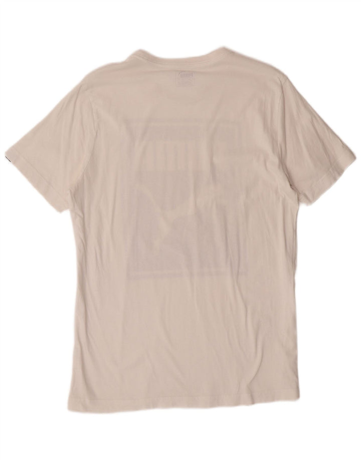 Camiseta masculina PUMA Graphic Top Médio Branco