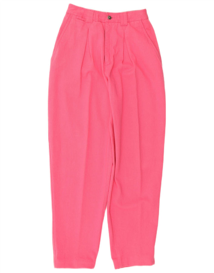 Calça chino feminina ESPRIT IT 36 XS W26 L28 algodão rosa