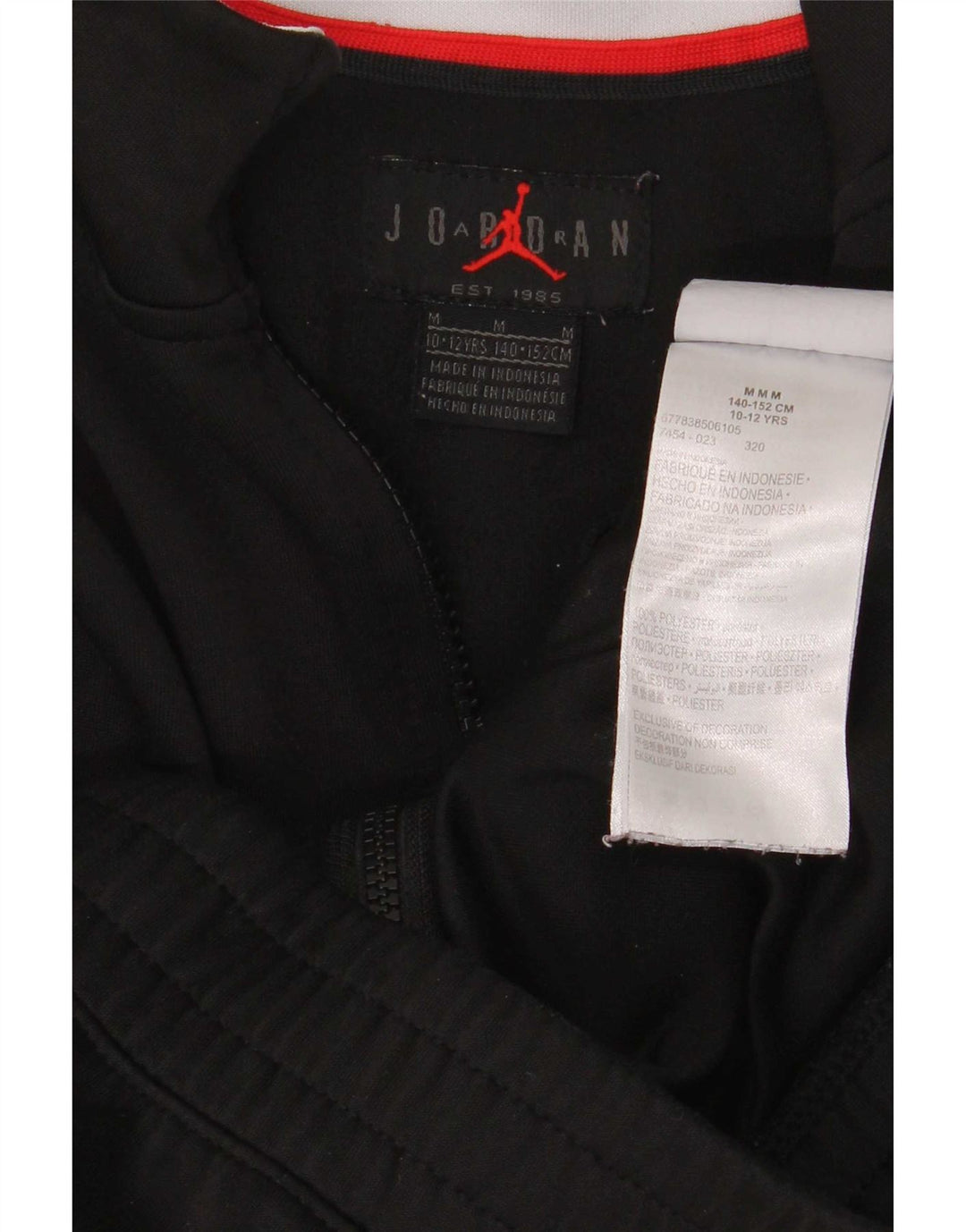 Jaqueta Jordan Boys Treino Top 10-11 Anos Médio Preto Colorblock